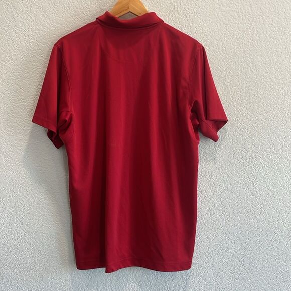Columbia Red Omni Shade Sun Protection Athletic Polo Size Large - Picture 4 of 5